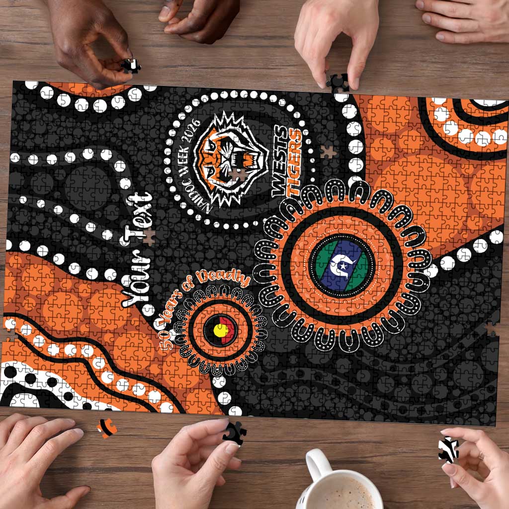 Tigers NAIDOC Week 2026 Personalised Puzzle 50 Years of Deadly Aboriginal Art