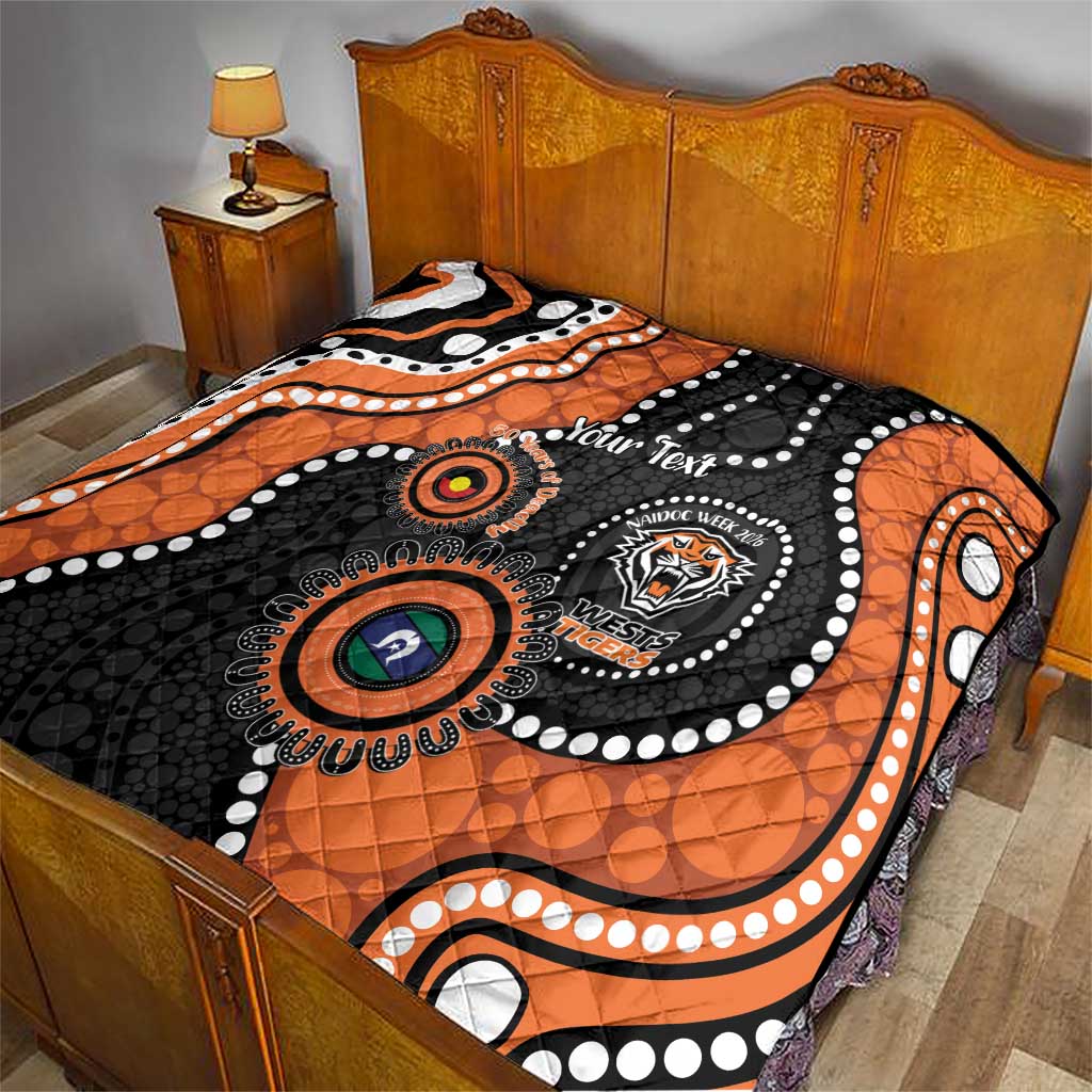 Tigers NAIDOC Week 2026 Personalised Quilt 50 Years of Deadly Aboriginal Art