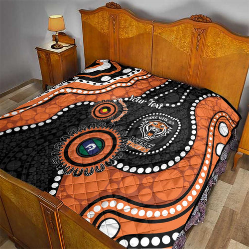 Tigers NAIDOC Week 2026 Personalised Quilt 50 Years of Deadly Aboriginal Art