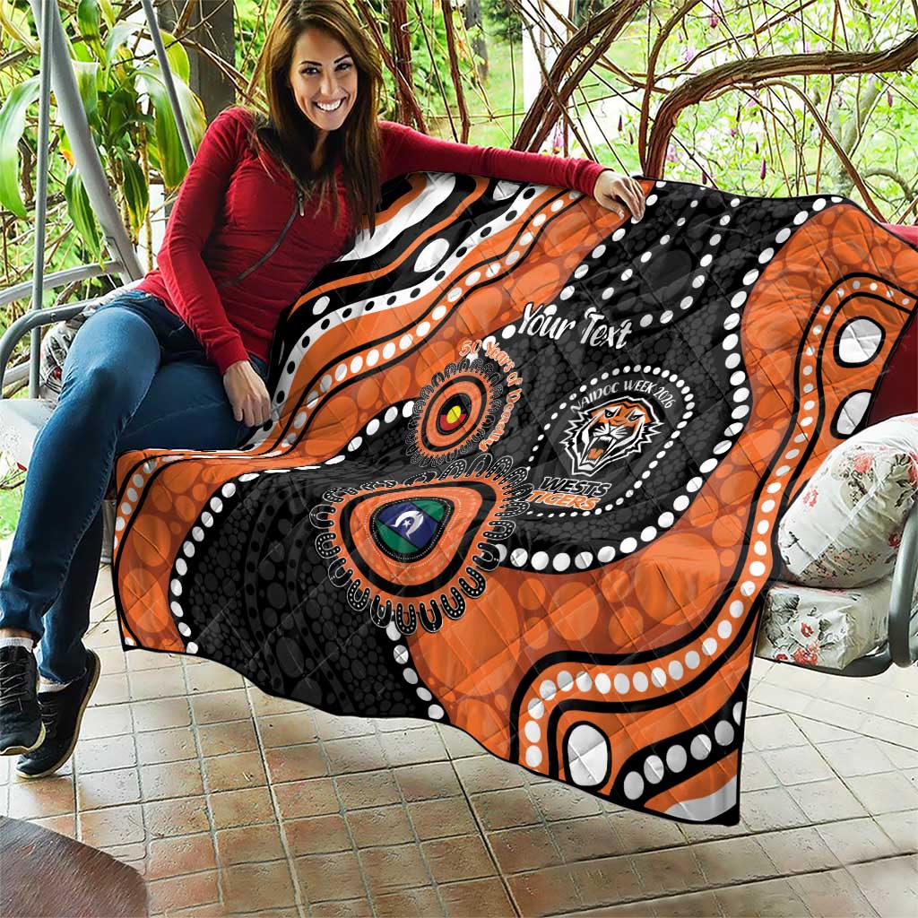 Tigers NAIDOC Week 2026 Personalised Quilt 50 Years of Deadly Aboriginal Art