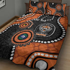 Tigers NAIDOC Week 2026 Personalised Quilt Bed Set 50 Years of Deadly Aboriginal Art