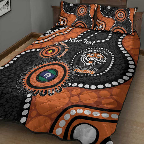 Tigers NAIDOC Week 2026 Personalised Quilt Bed Set 50 Years of Deadly Aboriginal Art