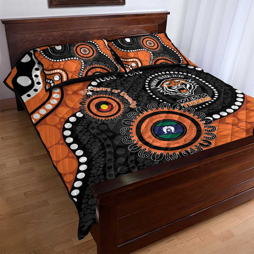 Tigers NAIDOC Week 2026 Personalised Quilt Bed Set 50 Years of Deadly Aboriginal Art