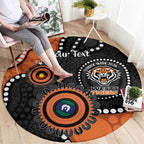 Tigers NAIDOC Week 2026 Personalised Round Carpet 50 Years of Deadly Aboriginal Art