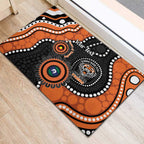 Tigers NAIDOC Week 2026 Personalised Rubber Doormat 50 Years of Deadly Aboriginal Art