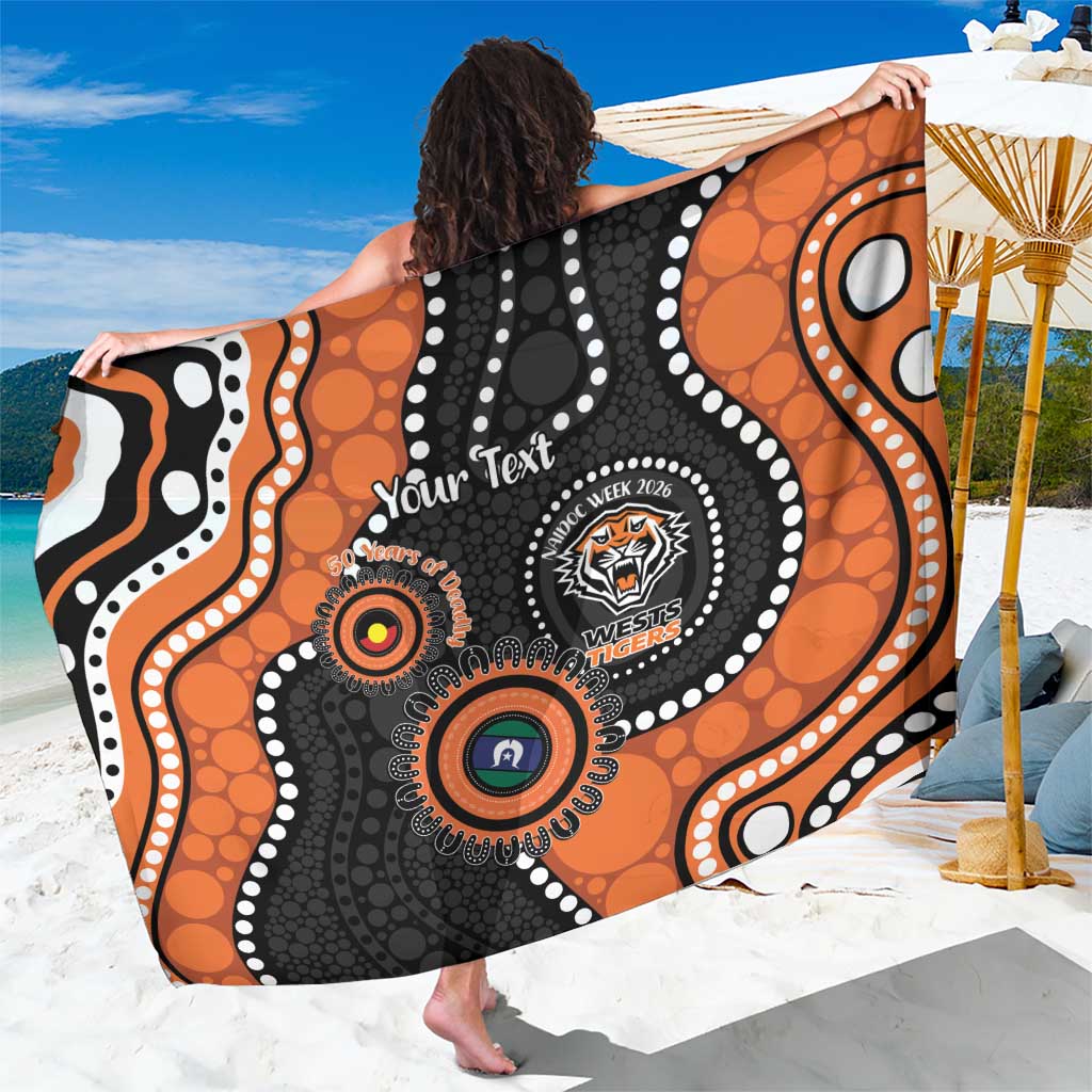 Tigers NAIDOC Week 2026 Personalised Sarong 50 Years of Deadly Aboriginal Art