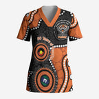 Tigers NAIDOC Week 2026 Personalised Scrub Top 50 Years of Deadly Aboriginal Art