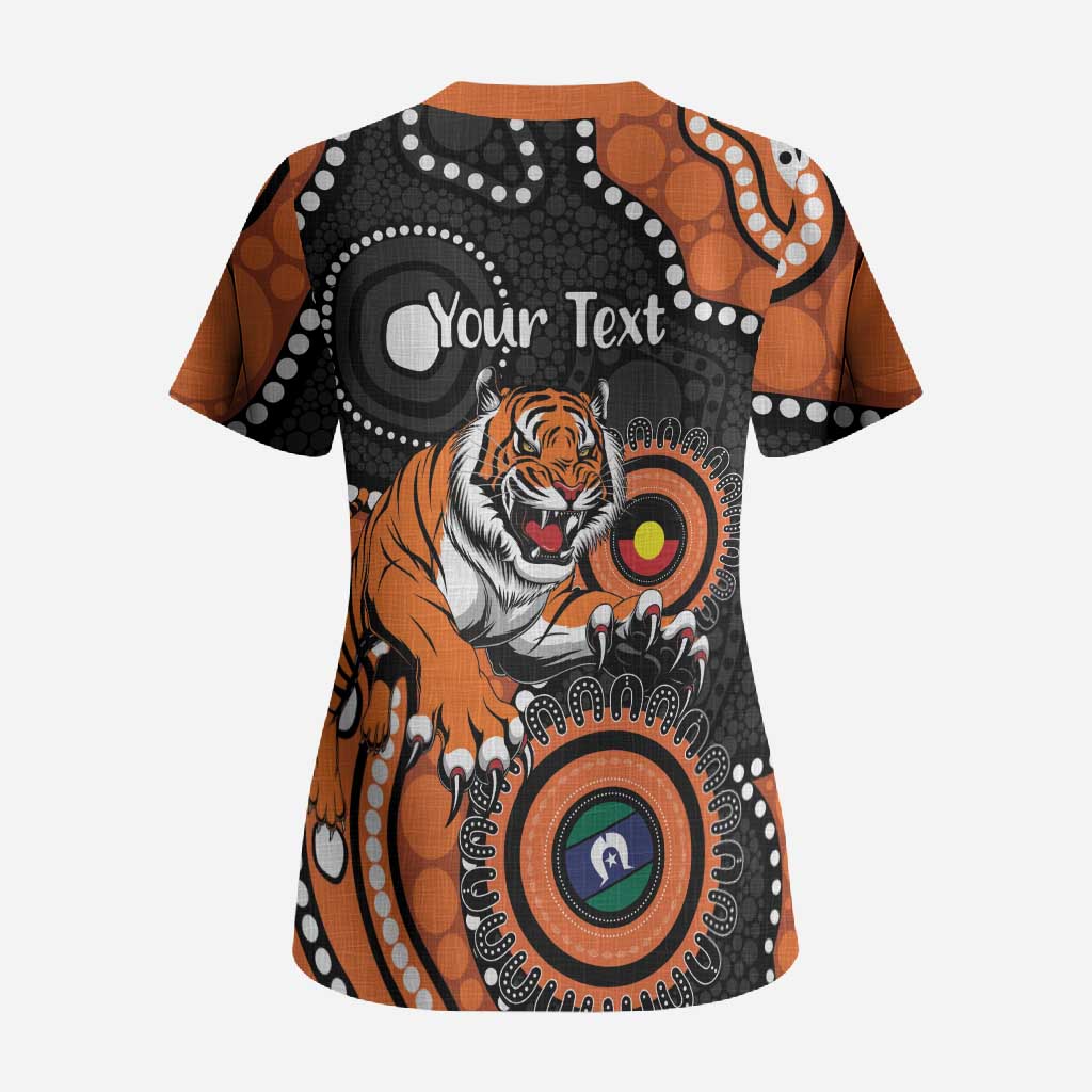 Tigers NAIDOC Week 2026 Personalised Scrub Top 50 Years of Deadly Aboriginal Art