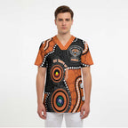 Tigers NAIDOC Week 2026 Personalised Scrub Top 50 Years of Deadly Aboriginal Art