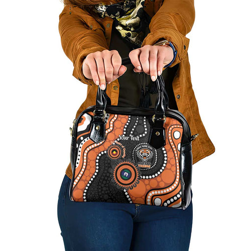 Tigers NAIDOC Week 2026 Personalised Shoulder Handbag 50 Years of Deadly Aboriginal Art