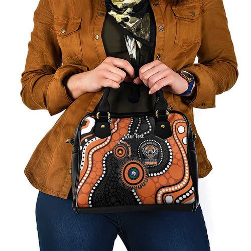 Tigers NAIDOC Week 2026 Personalised Shoulder Handbag 50 Years of Deadly Aboriginal Art