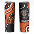 Tigers NAIDOC Week 2026 Personalised Skinny Tumbler 50 Years of Deadly Aboriginal Art