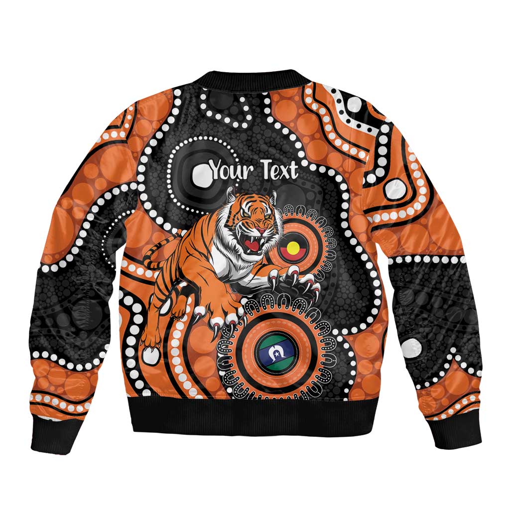 Tigers NAIDOC Week 2026 Personalised Sleeve Zip Bomber Jacket 50 Years of Deadly Aboriginal Art