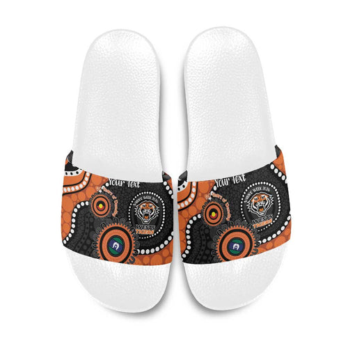 Tigers NAIDOC Week 2026 Personalised Slide Sandals 50 Years of Deadly Aboriginal Art