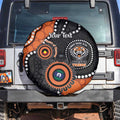 Tigers NAIDOC Week 2026 Personalised Spare Tire Cover 50 Years of Deadly Aboriginal Art