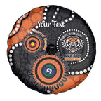 Tigers NAIDOC Week 2026 Personalised Spare Tire Cover 50 Years of Deadly Aboriginal Art