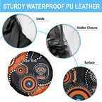 Tigers NAIDOC Week 2026 Personalised Spare Tire Cover 50 Years of Deadly Aboriginal Art