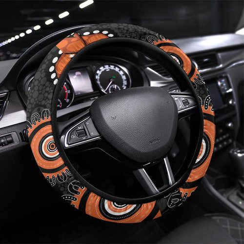 Tigers NAIDOC Week 2026 Steering Wheel Cover 50 Years of Deadly Aboriginal Art