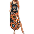 Tigers NAIDOC Week 2026 Personalised Summer Maxi Dress 50 Years of Deadly Aboriginal Art