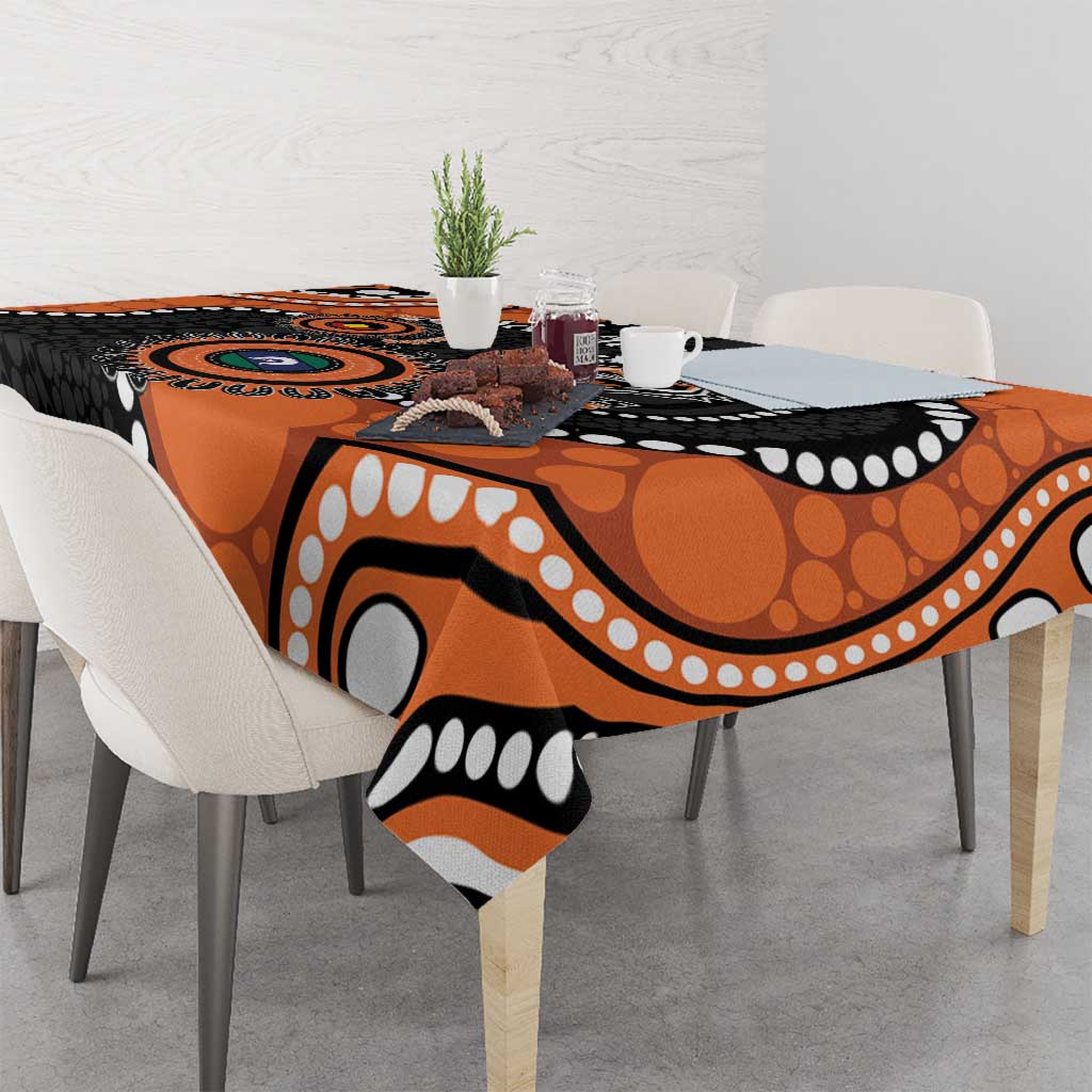 Tigers NAIDOC Week 2026 Personalised Tablecloth 50 Years of Deadly Aboriginal Art