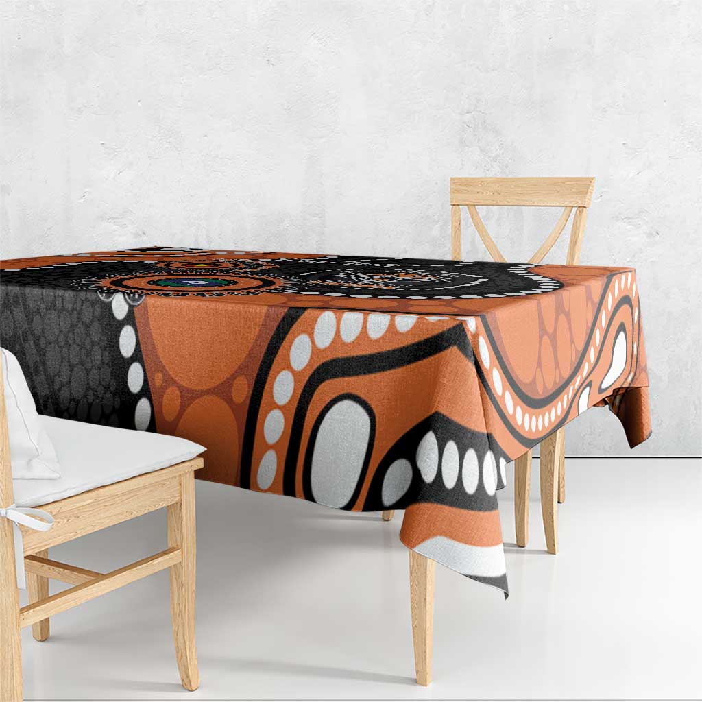 Tigers NAIDOC Week 2026 Personalised Tablecloth 50 Years of Deadly Aboriginal Art