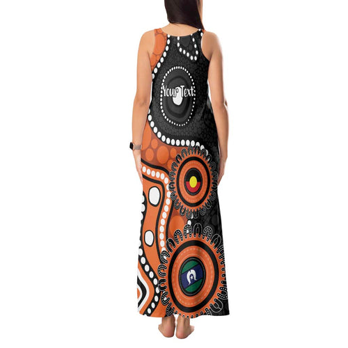 Tigers NAIDOC Week 2026 Personalised Tank Maxi Dress 50 Years of Deadly Aboriginal Art
