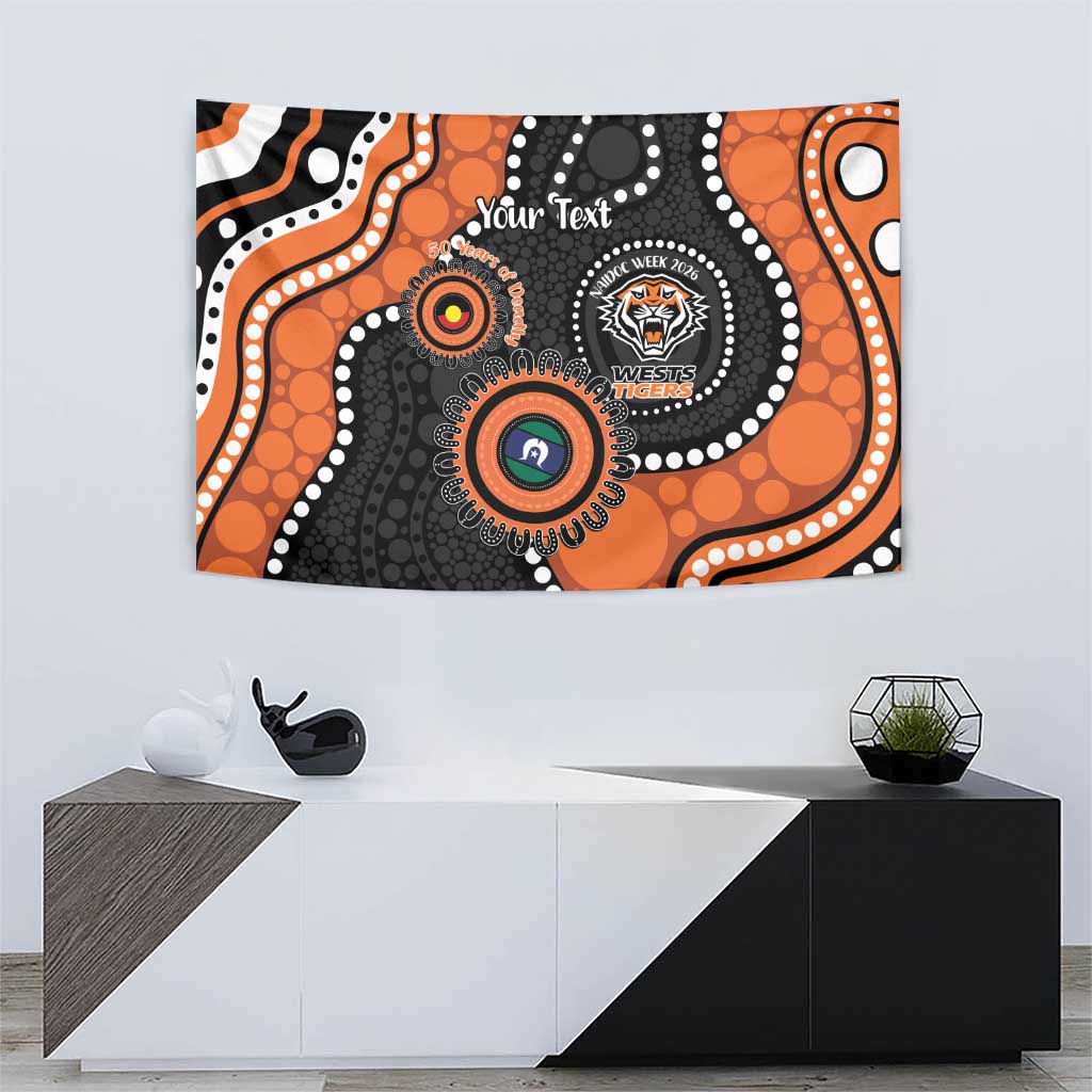 Tigers NAIDOC Week 2026 Personalised Tapestry 50 Years of Deadly Aboriginal Art