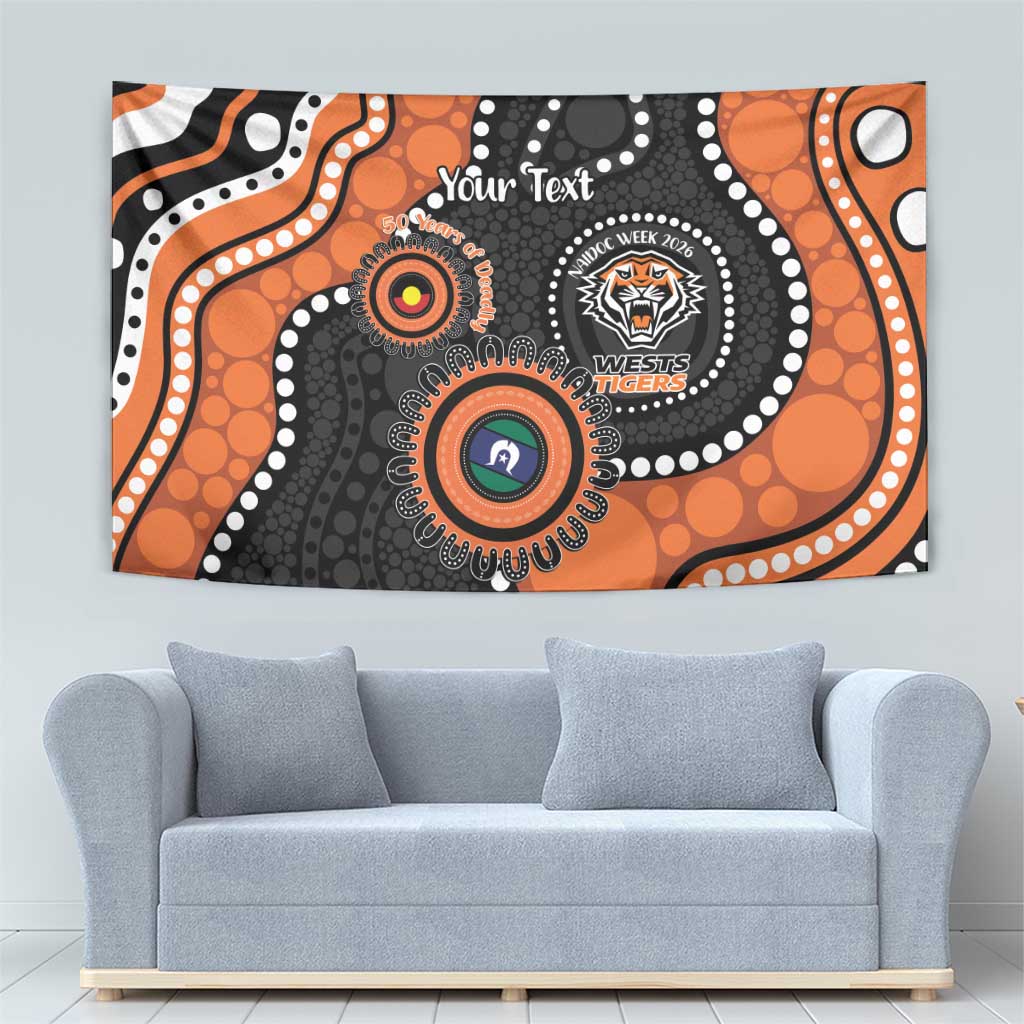 Tigers NAIDOC Week 2026 Personalised Tapestry 50 Years of Deadly Aboriginal Art