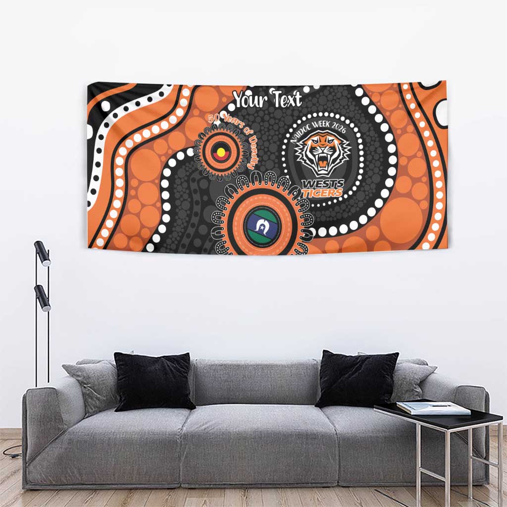 Tigers NAIDOC Week 2026 Personalised Tapestry 50 Years of Deadly Aboriginal Art
