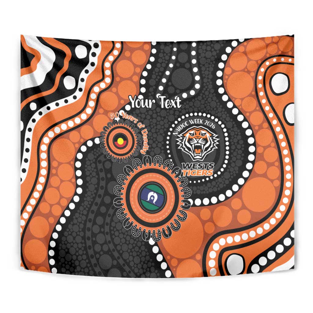 Tigers NAIDOC Week 2026 Personalised Tapestry 50 Years of Deadly Aboriginal Art