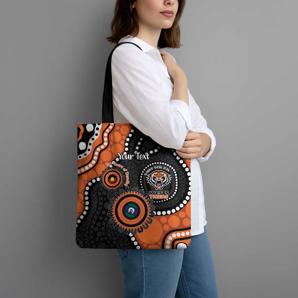 Tigers NAIDOC Week 2026 Personalised Tote Bag 50 Years of Deadly Aboriginal Art