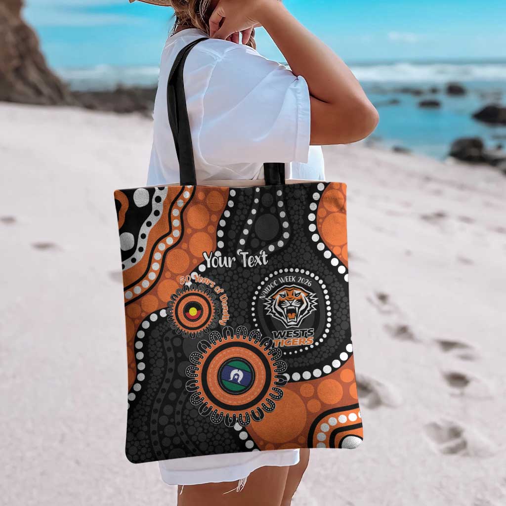 Tigers NAIDOC Week 2026 Personalised Tote Bag 50 Years of Deadly Aboriginal Art