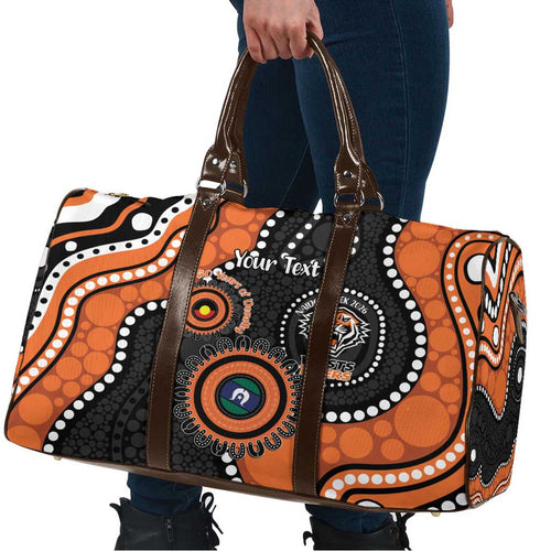 Tigers NAIDOC Week 2026 Personalised Travel Bag 50 Years of Deadly Aboriginal Art