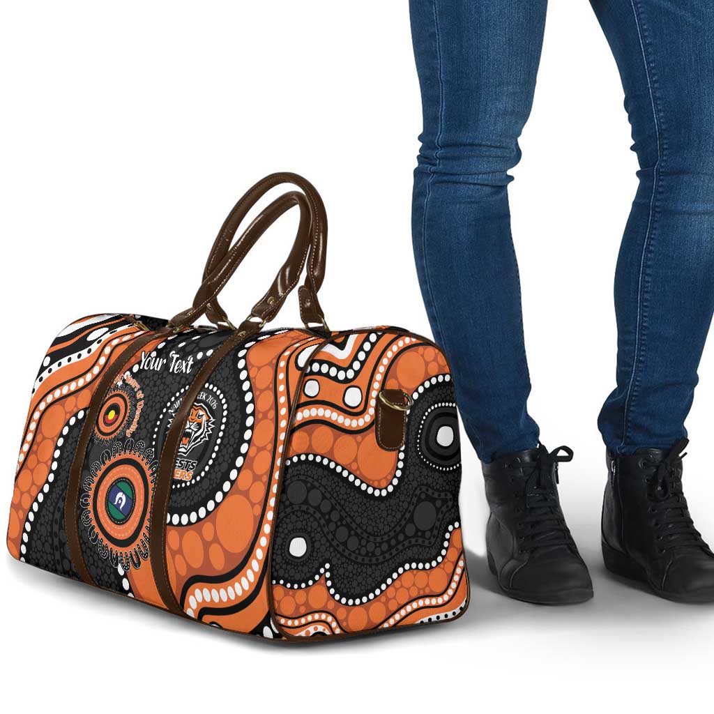 Tigers NAIDOC Week 2026 Personalised Travel Bag 50 Years of Deadly Aboriginal Art