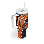 Tigers NAIDOC Week 2026 Personalised Tumbler With Handle 50 Years of Deadly Aboriginal Art