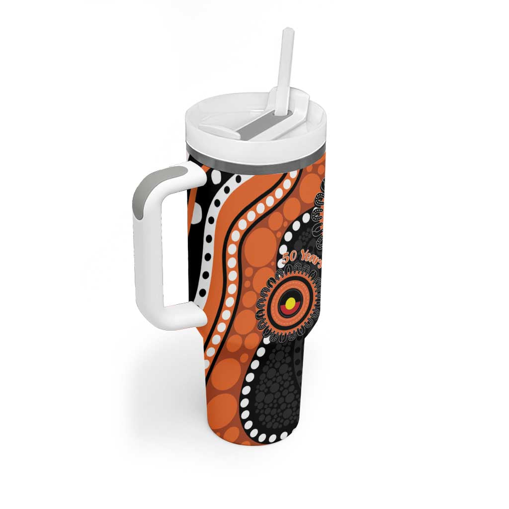 Tigers NAIDOC Week 2026 Personalised Tumbler With Handle 50 Years of Deadly Aboriginal Art