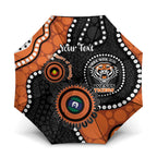 Tigers NAIDOC Week 2026 Personalised Umbrella 50 Years of Deadly Aboriginal Art