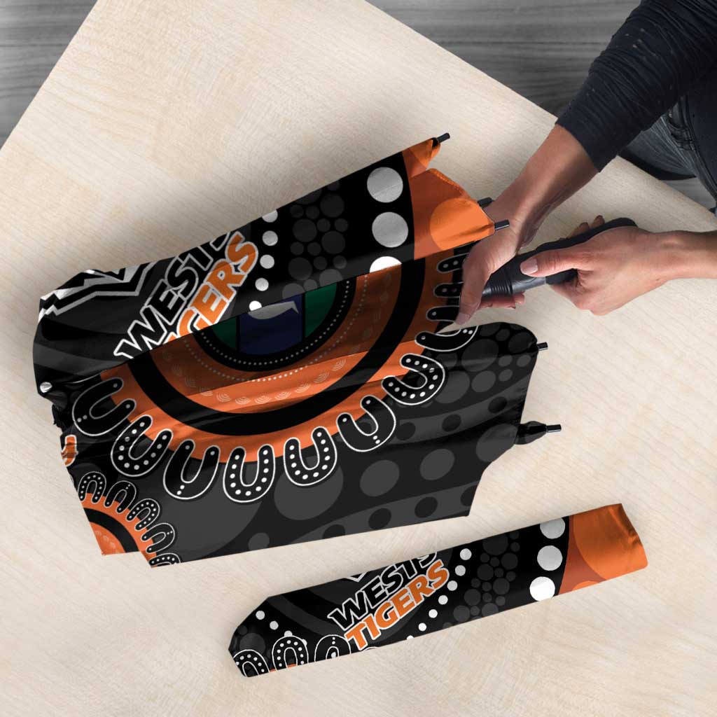 Tigers NAIDOC Week 2026 Personalised Umbrella 50 Years of Deadly Aboriginal Art