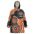 Tigers NAIDOC Week 2026 Personalised Wearable Blanket Hoodie 50 Years of Deadly Aboriginal Art