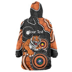 Tigers NAIDOC Week 2026 Personalised Wearable Blanket Hoodie 50 Years of Deadly Aboriginal Art