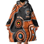 Tigers NAIDOC Week 2026 Personalised Wearable Blanket Hoodie 50 Years of Deadly Aboriginal Art