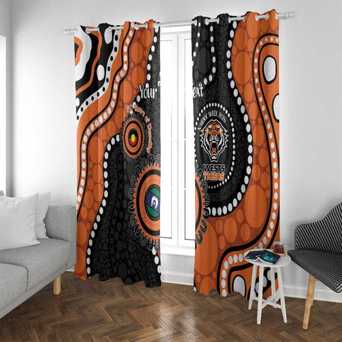 Tigers NAIDOC Week 2026 Personalised Window Curtain 50 Years of Deadly Aboriginal Art
