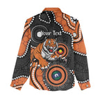 Tigers NAIDOC Week 2026 Personalised Women Casual Shirt 50 Years of Deadly Aboriginal Art