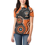 Tigers NAIDOC Week 2026 Personalised Women Polo Shirt 50 Years of Deadly Aboriginal Art