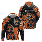 Tigers NAIDOC Week 2026 Personalised Zip Hoodie 50 Years of Deadly Aboriginal Art