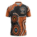 Tigers NAIDOC Week 2026 Personalised Zipper Polo Shirt 50 Years of Deadly Aboriginal Art
