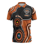 Tigers NAIDOC Week 2026 Personalised Zipper Polo Shirt 50 Years of Deadly Aboriginal Art