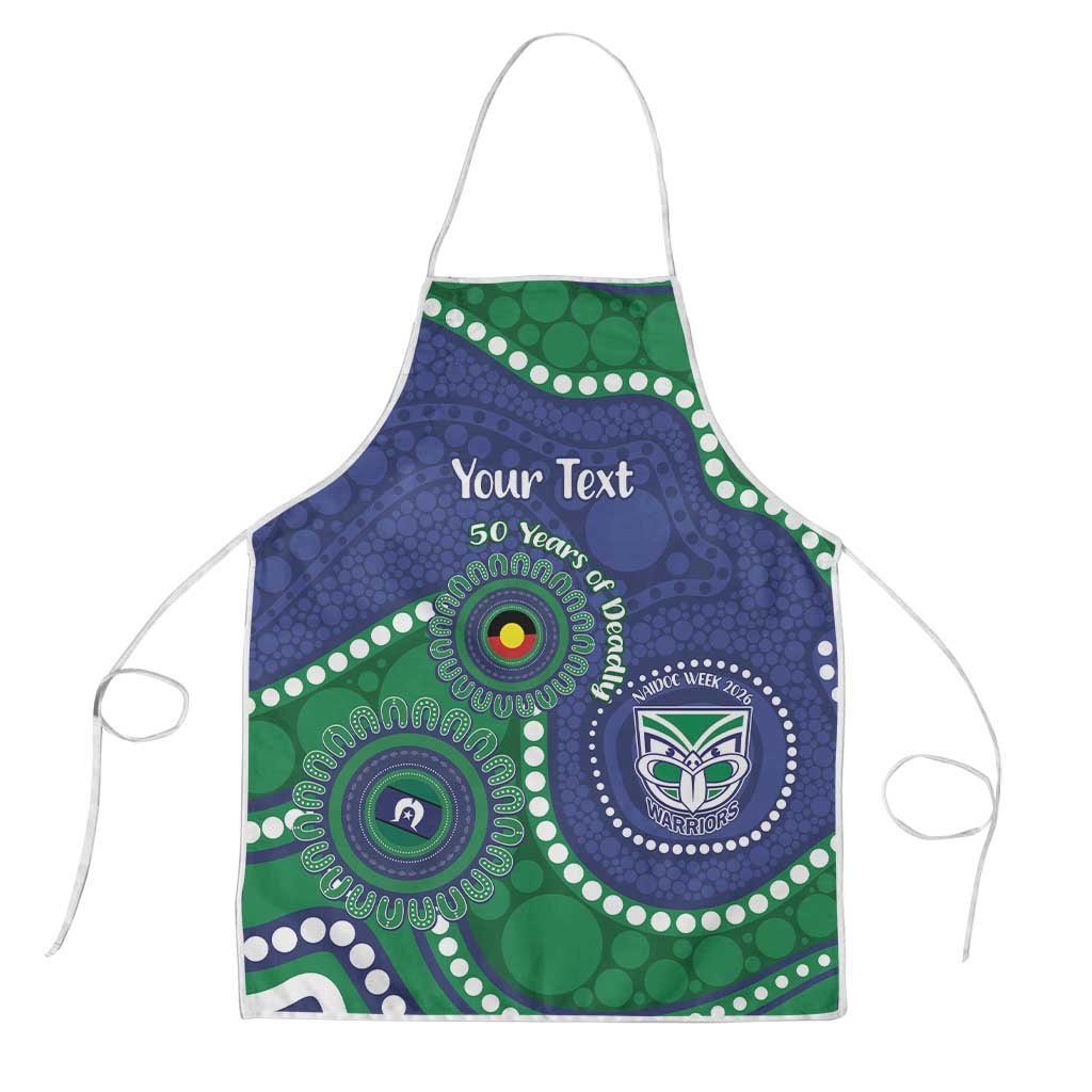 Warriors NAIDOC Week 2026 Personalised Apron 50 Years of Deadly Aboriginal Art