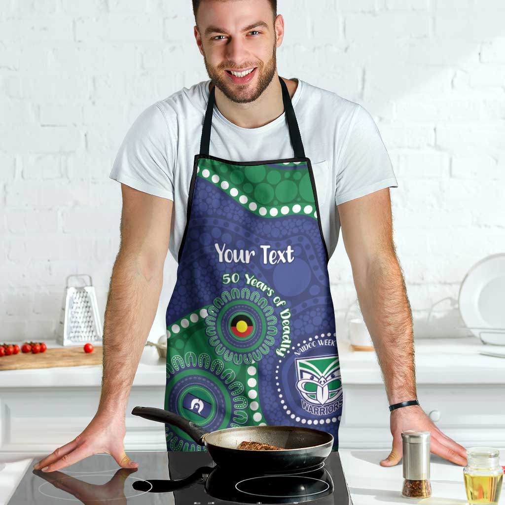 Warriors NAIDOC Week 2026 Personalised Apron 50 Years of Deadly Aboriginal Art