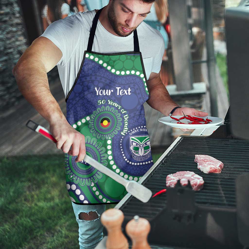 Warriors NAIDOC Week 2026 Personalised Apron 50 Years of Deadly Aboriginal Art